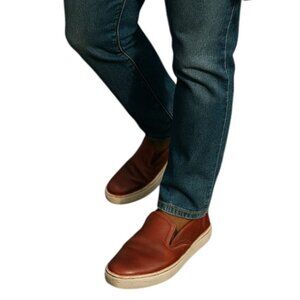 Blackstone Men's Slip on Leather Walking Shoe deep red size 42 Euro Men's 9 US